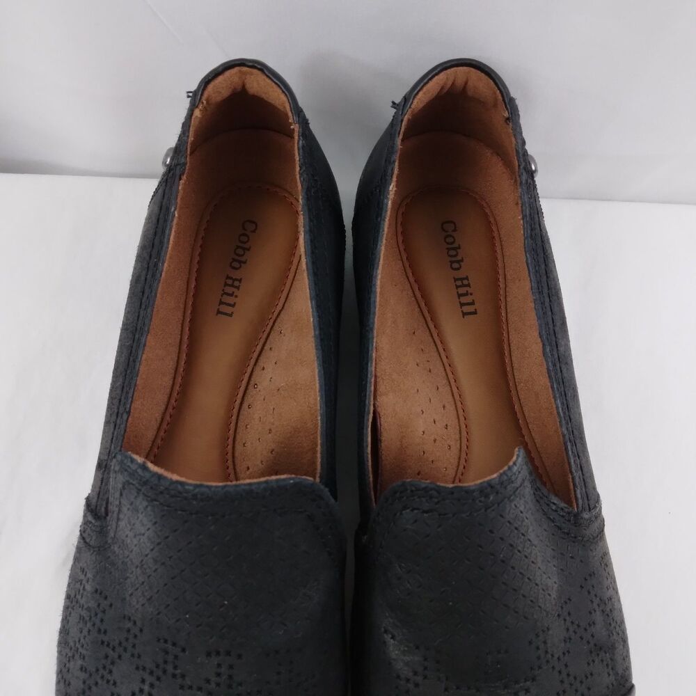 Rockport Cobb Hill Crosbie Slip On Loafer Black Leather Comfort Womens 7.5 - Picture 6 of 15